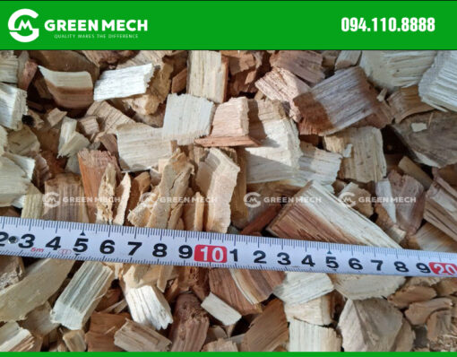 Dăm gỗ băm từ máy băm gỗ GREEN MECH