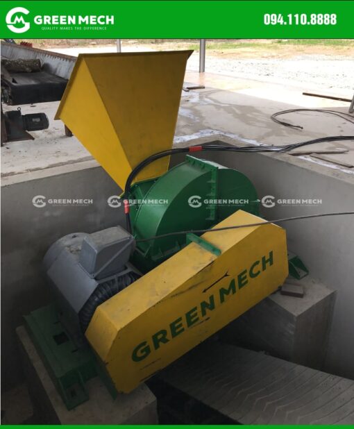 GREEN MECH đã hoàn thành lắp đặt máy băm gỗ 15 tấn tại Bình Thuận