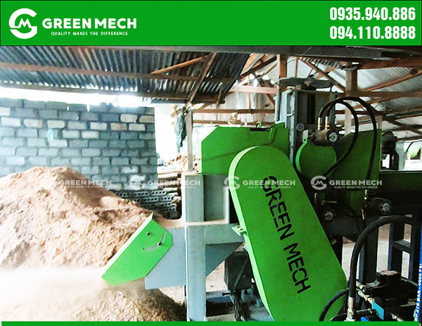 Máy nghiền gỗ GREEN MECH chạy thử tại Bình Định