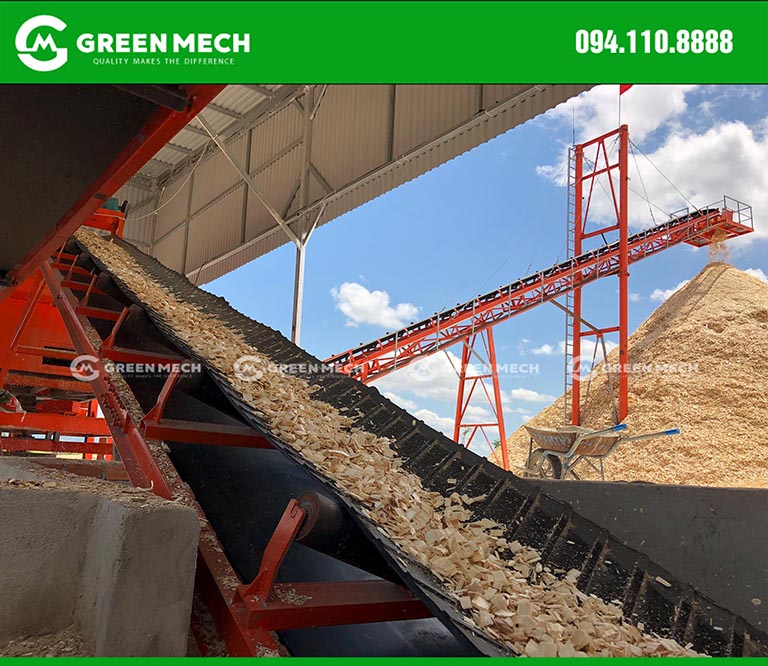 Dây chuyền băm dăm gỗ xuất khẩu tại Việt Nam
