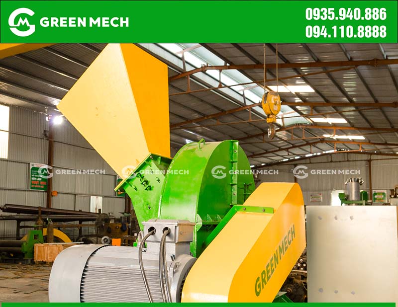 Máy băm gỗ công suất 30 tấn/giờ bền bỉ, năng suất