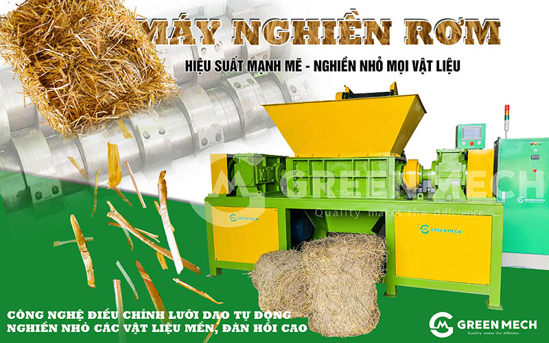 Máy nghiền rơm công suất lớn