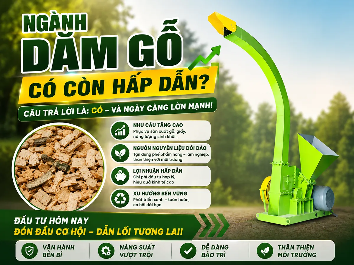 Ngành dăm gỗ có còn hấp dẫn? Cơ hội vẫn còn khi nhu cầu nguyên liệu và xu hướng sản xuất xanh ngày càng tăng.